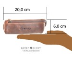 PIÓRNIK TUBA ETUI SASZETKA NA SUWAK SKÓRA VINTAGE GREENBURRY 1789-2