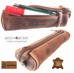 PIÓRNIK TUBA ETUI SASZETKA NA SUWAK SKÓRA VINTAGE GREENBURRY 1789-2