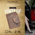 PORTFEL PION DAMSKI SKÓRA VINTAGE GREENBURRY 1791-25