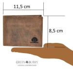 PORTFEL MĘSKI KLASYCZNY POZIOM SKÓRA VINTAGE GREENBURRY 1799-25