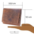 PORTFEL PORTMONETKA MONETNIK WIEDEŃSKI SKÓRA VINTAGE GREENBURRY 1808-25
