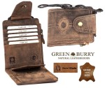SASZETKA NA SZYJĘ DO PASKA PORTFEL SKÓRA VINTAGE GREENBURRY 324-25