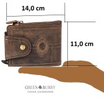 SASZETKA NA SZYJĘ DO PASKA PORTFEL SKÓRA VINTAGE GREENBURRY 324-25