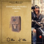 SASZETKA DO PASKA PORTFEL SKÓRA VINTAGE GREENBURRY 326M-25