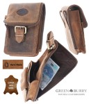 SASZETKA DO PASKA PORTFEL SKÓRA VINTAGE GREENBURRY 326M-25