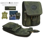 SASZETKA DO PASKA PORTFEL SKÓRA VINTAGE OLIV GREENBURRY 326-30