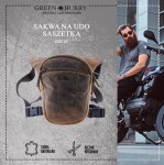 SAKWA NA UDO SASZETKA SKÓRA VINTAGE GREENBURRY 1585-25 BIKER