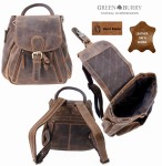 PLECAK MAŁY SKÓRA VINTAGE GREENBURRY 1605-25