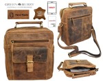 TORBA PRZEWIESZKA NA RAMIĘ I DO RĘKI FORMAT A5 SKÓRA VINTAGE GREENBURRY 1665-25