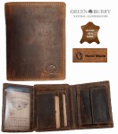 PORTFEL MĘSKI KLASYCZNY PION SKÓRA VINTAGE GREENBURRY 1701-25