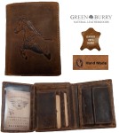 PORTFEL PION Z WIZERUNKIEM KONIA SKÓRA VINTAGE GREENBURRY 1701-HORSE-25