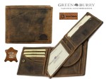 PORTFEL MĘSKI Z WYJMOWANĄ WKŁADKĄ POZIOM SKÓRA VINTAGE GREENBURRY 1702-25