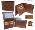 PORTFEL ZODIAK RAK SKÓRA VINTAGE GREENBURRY 1705-KREBS-25 CANCER