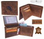 PORTFEL ZODIAK BYK SKÓRA VINTAGE GREENBURRY 1705-STIER-25 TAURUS