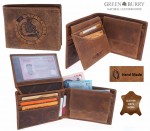 PORTFEL ZODIAK WODNIK SKÓRA VINTAGE GREENBURRY 1705-WASSERMANN-25 AQUARIUS