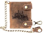 PORTFEL Z ŁAŃCUCHEM PION Z WIZERUNKIEM CIĘŻARÓWKI SKÓRA VINTAGE GREENBURRY 1796A-TRUCK-25