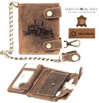 PORTFEL Z ŁAŃCUCHEM PION Z WIZERUNKIEM CIĘŻARÓWKI SKÓRA VINTAGE GREENBURRY 1796A-TRUCK-25