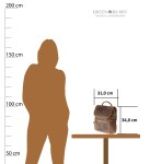 PLECAK Z KLAPĄ MIEJSCEM NA TABLET SKÓRA VINTAGE GREENBURRY 1544-25