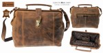 TORBA BIGLOWA LEKARSKA SKÓRA VINTAGE GREENBURRY 1584-25