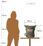 PLECAK PROSTOKATNY NA TABLET PŁÓTNO KHAKI SKÓRA GREENBURRY 5912-30 AVIATOR