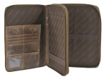 TECZKA AKTÓWKA ORGANIZER NA DOKUMENTY TABLET SKÓRA VINTAGE GREENBURRY 1721B-25