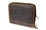 TECZKA AKTÓWKA ORGANIZER NA DOKUMENTY TABLET SKÓRA VINTAGE GREENBURRY 1721B-25