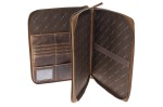 TECZKA AKTÓWKA ORGANIZER NA DOKUMENTY TABLET SKÓRA VINTAGE GREENBURRY 1721B-25