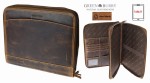 TECZKA AKTÓWKA ORGANIZER NA DOKUMENTY TABLET SKÓRA VINTAGE GREENBURRY 1721B-25