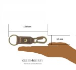 BRELOK SMYCZKA NA KLUCZE KARABIŃCZYK SKÓRA VINTAGE GREENBURRY 1568-25
