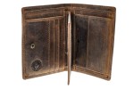 PORTFEL Z WYJMOWANĄ WKŁADKĄ PION SKÓRA VINTAGE GREENBURRY 1701-M--25