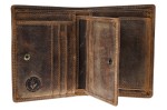 PORTFEL Z WYJMOWANĄ WKŁADKĄ PION SKÓRA VINTAGE GREENBURRY 1701-M--25