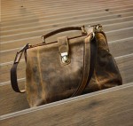 TORBA BIGLOWA LEKARSKA SKÓRA VINTAGE GREENBURRY 1584-25