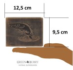 PORTFEL POZIOM WEDKARSKI SZCZUPAK VINTAGE SKÓRA GREENBURRY 1705-HECHT-25