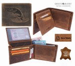 PORTFEL POZIOM WEDKARSKI SZCZUPAK VINTAGE SKÓRA GREENBURRY 1705-HECHT-25