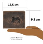 PORTFEL POZIOM WEDKARSKI SZCZUPAK VINTAGE SKÓRA GREENBURRY 1705-ZANDER-25
