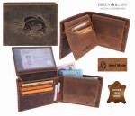 PORTFEL POZIOM WEDKARSKI SZCZUPAK VINTAGE SKÓRA GREENBURRY 1705-ZANDER-25