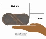 ETUI NA OKULARY SUWAK SKÓRA VINTAGE GREENBURRY 1714-25