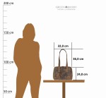 TORBA SHOPPER NA RAMIĘ SKÓRA VINTAGE GREENBURRY 1535-25