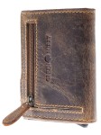 PORTFEL NA ZATRZASK ETUI SLIDER NA KARTY SKÓRA VINTAGE GREENBURRY 1687-25 RFID
