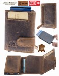 PORTFEL NA ZATRZASK ETUI SLIDER NA KARTY SKÓRA VINTAGE GREENBURRY 1687-25 RFID