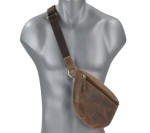 SASZETKA NERKA BIODROWA CROSS Z PASKIEM SKÓRA VINTAGE GREENBURRY 1743D-25