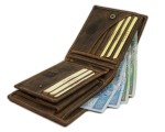 PORTFEL MĘSKI Z WYJMOWANĄ WKŁADKĄ POZIOM SKÓRA VINTAGE GREENBURRY 1702-25