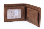 PORTFEL Z WYJMOWANĄ WKŁADKĄ POZIOM WIZERUNEK JELENIA SKÓRA VINTAGE GREENBURRY 1702-STAG3-25