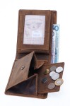 PORTFEL Z WYJMOWANĄ WKŁADKĄ POZIOM WIZERUNEK JELENIA SKÓRA VINTAGE GREENBURRY 1702-STAG3-25