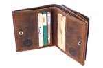 PORTFEL PORTMONETKA MONETNIK WIEDEŃSKI SKÓRA VINTAGE GREENBURRY 1808-25