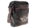 TOREBKA PRZEWIESZKA NA TABLET PŁÓTNO KHAKI SKÓRA GREENBURRY 5903-30 AVIATOR