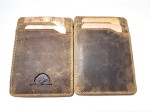 PORTFEL MAGICZNY ETUI NA KARTY SKÓRA VINTAGE GREENBURRY 1608-25