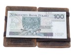 PORTFEL MAGICZNY ETUI NA KARTY SKÓRA VINTAGE GREENBURRY 1608-25