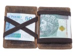 PORTFEL MAGICZNY ETUI NA KARTY SKÓRA VINTAGE GREENBURRY 1608-25