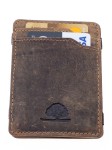 PORTFEL MAGICZNY ETUI NA KARTY SKÓRA VINTAGE GREENBURRY 1608-25